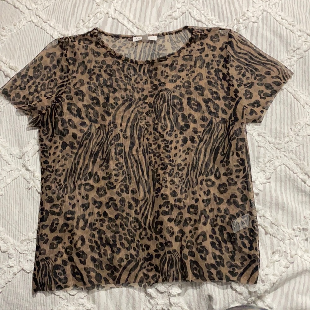 Animal print top